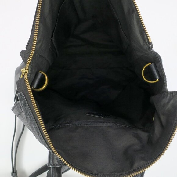 FOSSIL Parker Convertible Backpack Bag Black Leather ZB1515 Purse main image 5